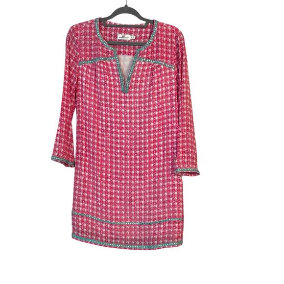 Vineyard Vines Women's Pink Cowrie Shell Tunic Dress  10 Resort Beachy Vacation - Picture 1 of 8